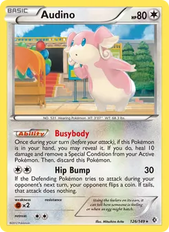 Audino — Boundaries Crossed #126, 2012. Illustrated by Mitsuhiro Arita.