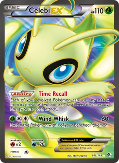 Celebi-EX — Boundaries Crossed #141, 2012. Illustrated by 5ban Graphics.