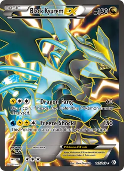Black Kyurem-EX — Boundaries Crossed #145, 2012. Illustrated by 5ban Graphics.