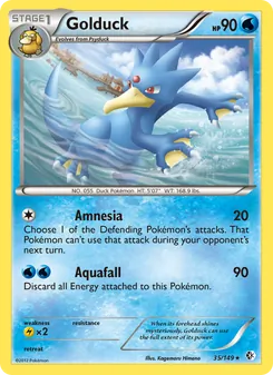 Golduck — Boundaries Crossed #35, 2012. Illustrated by Kagemaru Himeno.