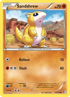 Sandshrew — Boundaries Crossed #78, 2012. Illustrated by Naoki Saito.