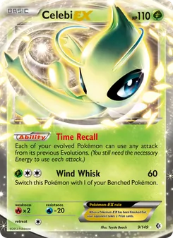 Celebi-EX — Boundaries Crossed #9, 2012. Illustrated by Toyste Beach.