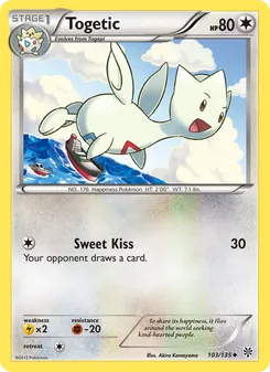Togetic — Plasma Storm #103, 2013. Illustrated by Akira Komayama.