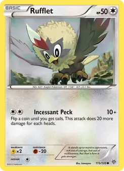 Rufflet — Plasma Storm #115, 2013. Illustrated by kawayoo.