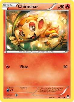 Chimchar — Plasma Storm #15, 2013. Illustrated by sui.