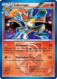 Infernape — Plasma Storm #17, 2013. Illustrated by 5ban Graphics.
