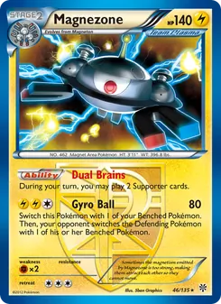 Magnezone — Plasma Storm #46, 2013. Illustrated by 5ban Graphics.