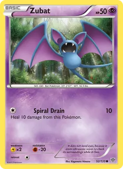Zubat — Plasma Storm #52, 2013. Illustrated by Kagemaru Himeno.