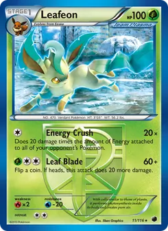 Leafeon — Plasma Freeze #11, 2013. Illustrated by 5ban Graphics.