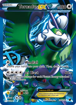 Tornadus-EX — Plasma Freeze #114, 2013. Illustrated by 5ban Graphics.