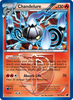 Chandelure — Plasma Freeze #16, 2013. Illustrated by 5ban Graphics.