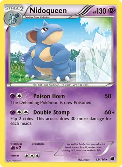 Nidoqueen — Plasma Freeze #42, 2013. Illustrated by Mizue.