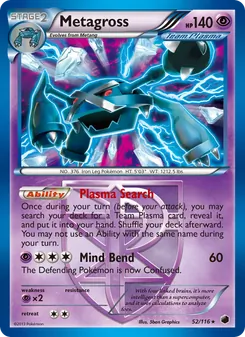 Metagross — Plasma Freeze #52, 2013. Illustrated by 5ban Graphics.