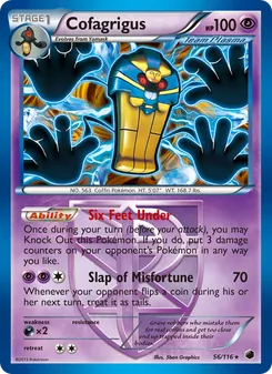 Cofagrigus — Plasma Freeze #56, 2013. Illustrated by 5ban Graphics.