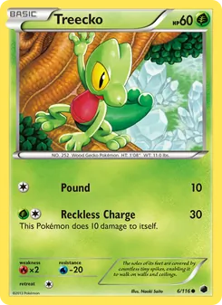 Treecko — Plasma Freeze #6, 2013. Illustrated by Naoki Saito.
