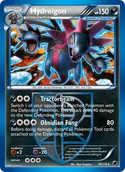 Hydreigon — Plasma Freeze #78, 2013. Illustrated by 5ban Graphics.