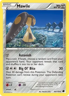 Mawile — Plasma Freeze #80, 2013. Illustrated by Mitsuhiro Arita.