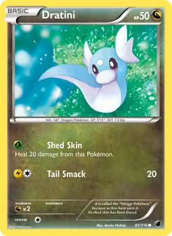 Dratini — Plasma Freeze #81, 2013. Illustrated by Atsuko Nishida.