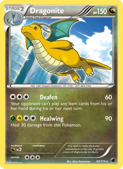 Dragonite — Plasma Freeze #83, 2013. Illustrated by Akira Komayama.