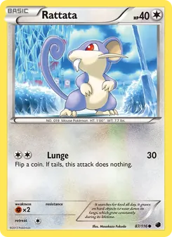 Rattata — Plasma Freeze #87, 2013. Illustrated by Masakazu Fukuda.