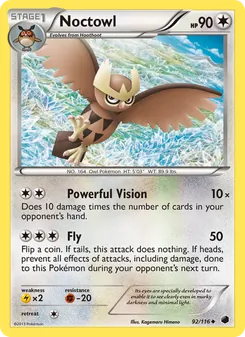 Noctowl — Plasma Freeze #92, 2013. Illustrated by Kagemaru Himeno.