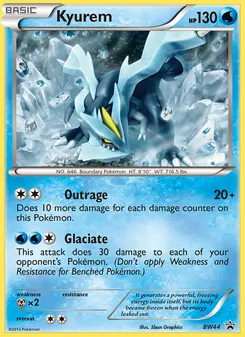 Kyurem — BW Black Star Promos #BW44, 2011. Illustrated by 5ban Graphics.