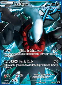 Darkrai — BW Black Star Promos #BW73, 2011. Illustrated by 5ban Graphics.