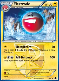 Electrode — BW Black Star Promos #BW76, 2011. Illustrated by 5ban Graphics.