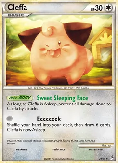 Cleffa — Call of Legends #24, 2011. Illustrated by sui.