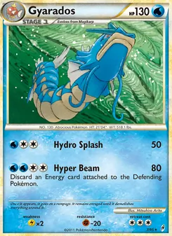 Gyarados — Call of Legends #7, 2011. Illustrated by Mitsuhiro Arita.