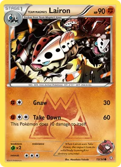 Team Magma's Lairon — Double Crisis #13, 2015. Illustrated by Masakazu Fukuda.