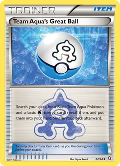 Team Aqua's Great Ball — Double Crisis #27, 2015. Illustrated by Toyste Beach.