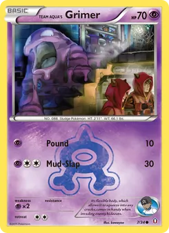 Team Aqua's Grimer — Double Crisis #7, 2015. Illustrated by kawayoo.