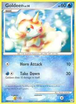 Goldeen — Diamond & Pearl #84, 2007. Illustrated by Atsuko Nishida.