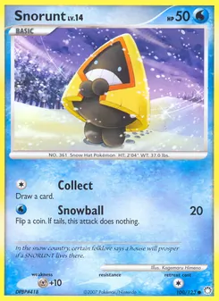 Snorunt — Mysterious Treasures #100, 2007. Illustrated by Kagemaru Himeno.