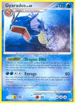 Gyarados — Mysterious Treasures #26, 2007. Illustrated by Mitsuhiro Arita.
