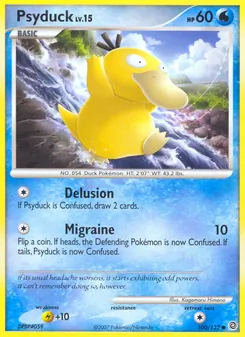 Psyduck — Secret Wonders #100, 2007. Illustrated by Kagemaru Himeno.