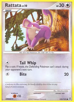 Rattata — Secret Wonders #103, 2007. Illustrated by Mitsuhiro Arita.