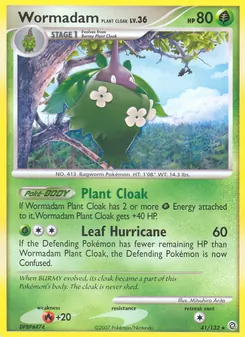 Wormadam Plant Cloak — Secret Wonders #41, 2007. Illustrated by Mitsuhiro Arita.