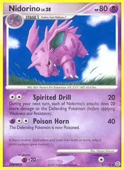 Nidorino — Secret Wonders #57, 2007. Illustrated by Naoyo Kimura.