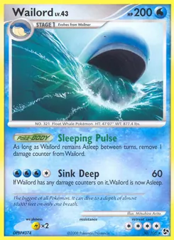 Wailord — Great Encounters #30, 2008. Illustrated by Mitsuhiro Arita.
