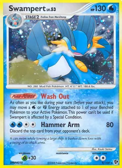 Swampert — Great Encounters #9, 2008. Illustrated by Kouki Saitou.