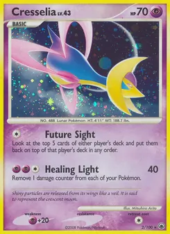 Cresselia — Majestic Dawn #2, 2008. Illustrated by Mitsuhiro Arita.