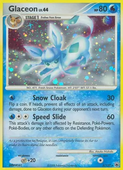 Glaceon — Majestic Dawn #5, 2008. Illustrated by Atsuko Nishida.