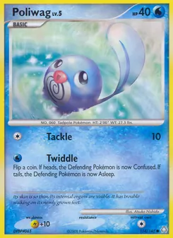 Poliwag — Legends Awakened #114, 2008. Illustrated by Atsuko Nishida.