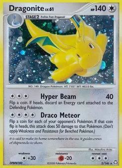 Dragonite — Legends Awakened #2, 2008. Illustrated by Mitsuhiro Arita.