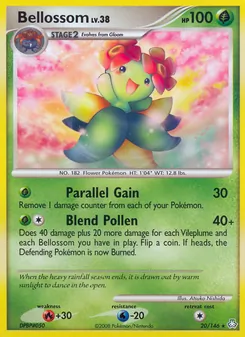 Bellossom — Legends Awakened #20, 2008. Illustrated by Atsuko Nishida.