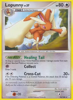 Lopunny — Legends Awakened #33, 2008. Illustrated by Kouki Saitou.