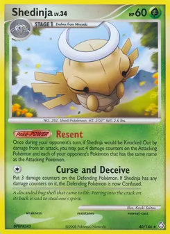 Shedinja — Legends Awakened #40, 2008. Illustrated by Kouki Saitou.