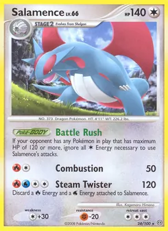 Salamence — Stormfront #24, 2008. Illustrated by Kagemaru Himeno.
